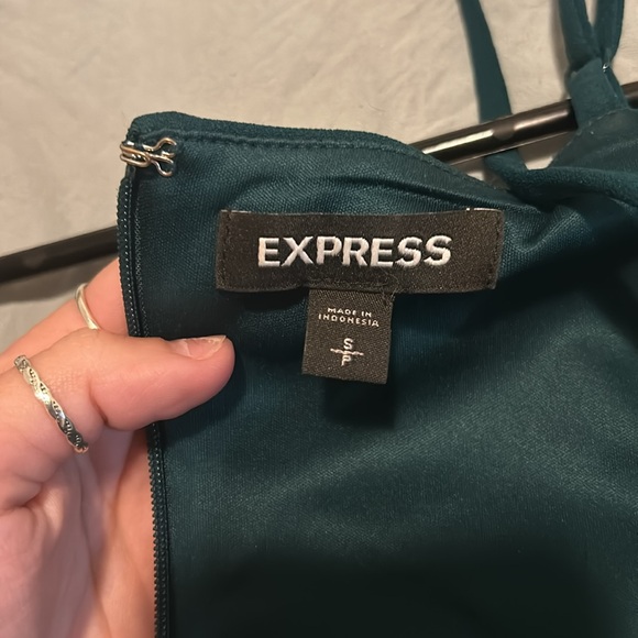 Express Emerald Green Mini Dress SM - Picture 4 of 5